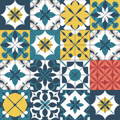Fototapeta premium vector illustration hires Collection of High-Resolution Abstract Seamless ornament Patterns with Diverse Designs and Textures