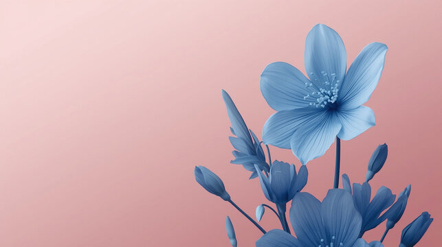 Minimal Spring Floral Concept with Copy Space