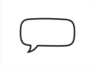 Fototapeta premium Simple speech bubble graphic design for presentation and communication use
