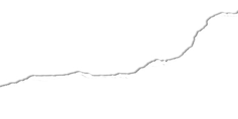 torn paper edges isolated on transparent background