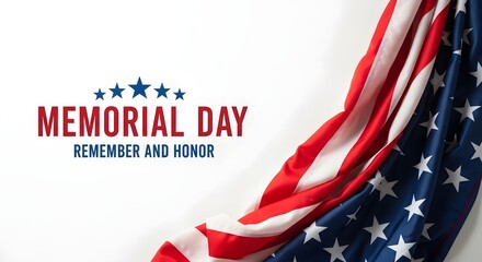 Fototapeta premium Memorial day tribute honoring fallen heroes and celebrating freedom