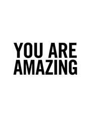 Obraz premium Uplifting and minimalist typographic design with a powerful positive affirmation, encouraging self-belief and spreading motivation, ideal for a modern poster or digital background