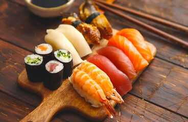 sushi and chopsticks © mxxiimk