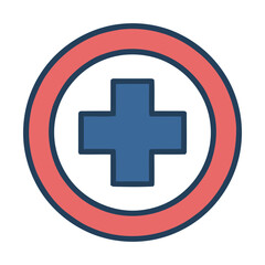 Obraz premium Health and Medical Flat Icons, Global Health Awareness Vector Illustration