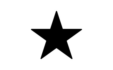 Obraz premium black one star icon png file type