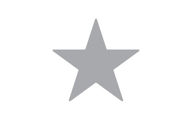 Fototapeta premium silver star isolated on white