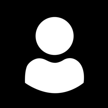 Man avatar profile picture placeholder flat vector design. Motion graphics of man concept