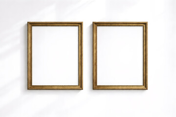 Classic Double Frame Mockup Set for Elegant Wall Art Display
