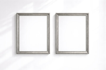 Classic Double Frame Mockup Set for Elegant Wall Art Display