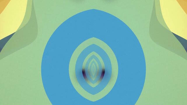 Abstract Colorful Circles with Concentric Rings.