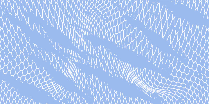 Mesh texture for fishing nets. Seamless pattern for sportswear or soccer goal, volleyball net, basketball hoop, hockey, athletics. Abstract net background for sports