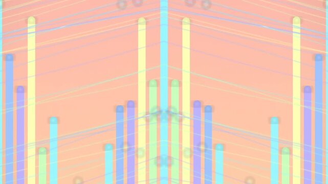 Colorful Bar Graph Animation with Pastel Hues.