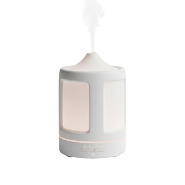 Essential oil diffuser with rising vapor