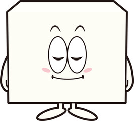 お辞儀する豆腐のキャラクター