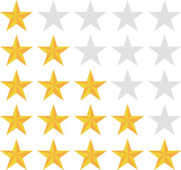Obraz premium star rating. 5-star review, 4-star review, 3-star review, 2-star review, 1 star review.