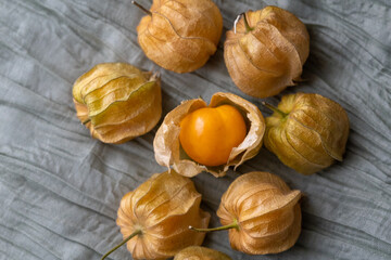 Close-Up of Physalis Peruviana Fruit