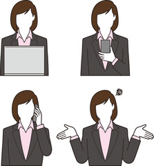 若い女性ビジネスマン②