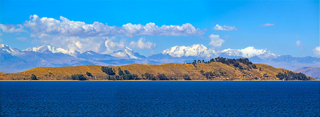 Remote Island of the Moon on Lake Titicaca