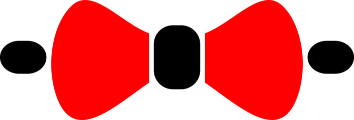 bowtie vector illustration. simple vector design. flat design.