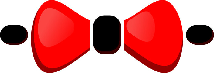 bowtie vector illustration. simple vector design. flat design.