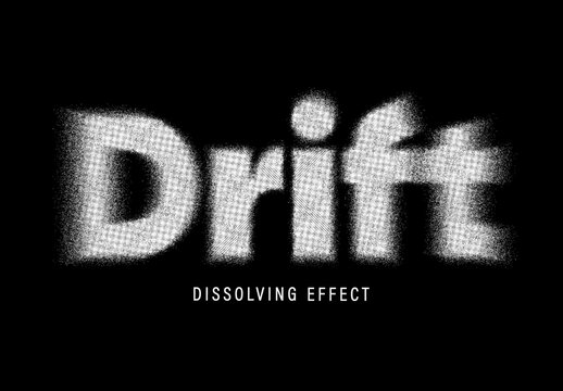 Dissolving Grain Text Effect