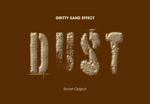 Dust Scatter Gritty Sand Text Effect