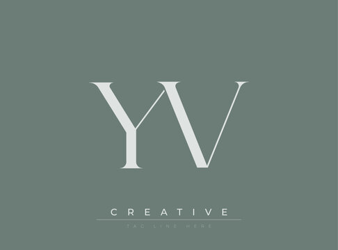 YV Creative Luxury Logo. This logo crafted for creative branding and luxury business identity. Ideal for boutique fashion labels, premium stationery, corporate mark, and marketing materials.