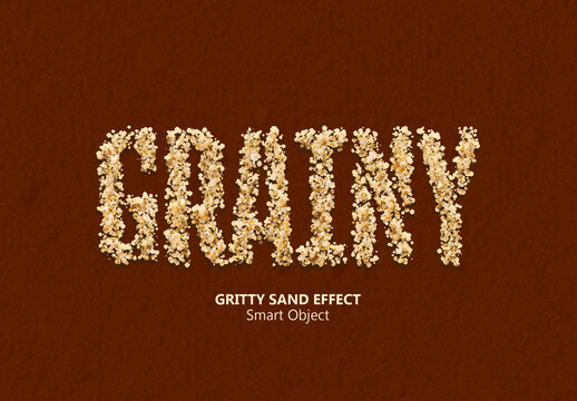 Engraved Arena Gritty Sand Text Effect