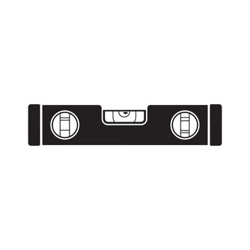 Level tool icon black vector 