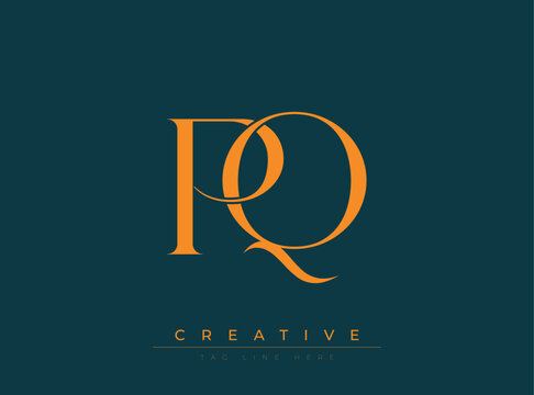 PQ Creative Luxury Logo. This logo crafted for creative branding and luxury business identity. Ideal for boutique fashion labels, premium stationery, corporate mark, and marketing materials.