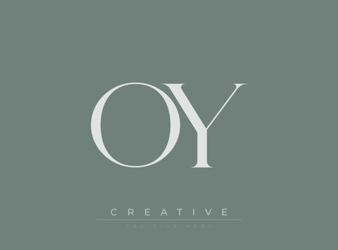 OY Creative Luxury Logo. This logo crafted for creative branding and luxury business identity. Ideal for boutique fashion labels, premium stationery, corporate mark, and marketing materials.