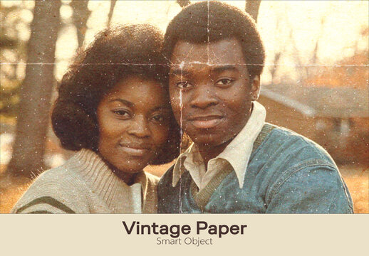 Vintage Paper Photo Effect