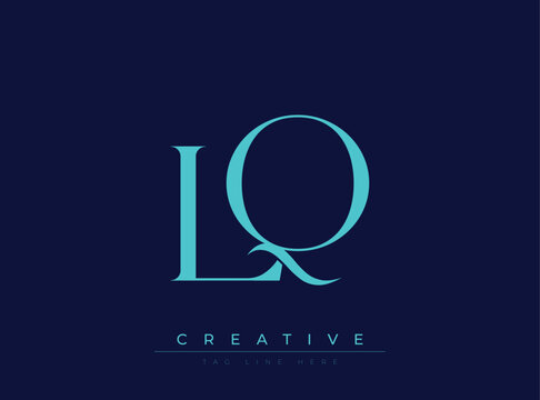 LQ Creative Luxury Logo. This logo crafted for creative branding and luxury business identity. Ideal for boutique fashion labels, premium stationery, corporate mark, and marketing materials.