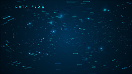 Abstract big data visualization. Big data code representation. Graphic concept for your design