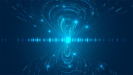 Abstract big data visualization. Big data code representation. Graphic concept for your design