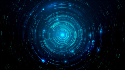 Abstract big data visualization. Big data code representation. Graphic concept for your design