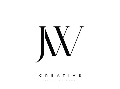 JW Creative Luxury Logo. This logo crafted for creative branding and luxury business identity. Ideal for boutique fashion labels, premium stationery, corporate mark, and marketing materials.