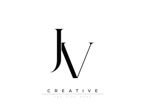 JV Creative Luxury Logo. This logo crafted for creative branding and luxury business identity. Ideal for boutique fashion labels, premium stationery, corporate mark, and marketing materials.
