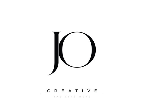 JO Creative Luxury Logo. This logo crafted for creative branding and luxury business identity. Ideal for boutique fashion labels, premium stationery, corporate mark, and marketing materials.