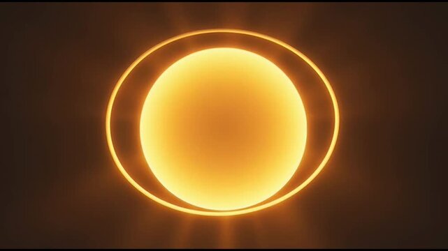 Solar Eclipse with Corona Ring.