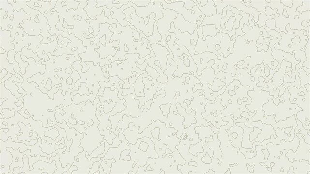 Modern abstract topographic map lines animated loopable background showing shifting organic terrain pattern
