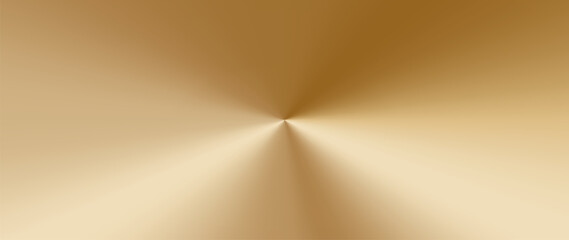 Naklejka premium Gold radial gradient background with refined metallic shine. smooth circular glow. Polished foil texture. Elegant luxury backdrop for premium branding, packaging, certificates, awards digital designs