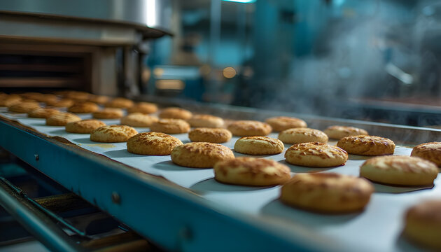 Cookie making factory bakery fresh cook biscuit