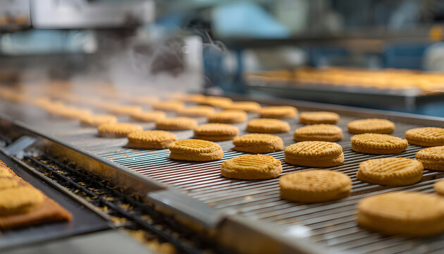 Cookie making factory bakery fresh cook biscuit