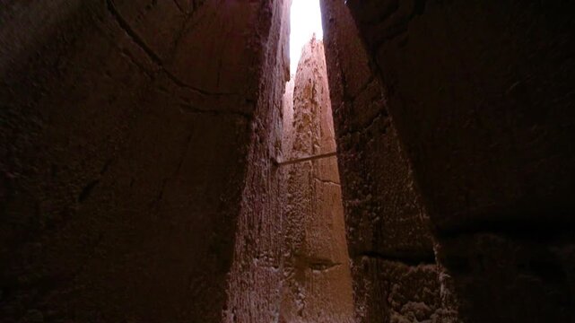 Cathedral Gorge State Park Slot Canyon Nevada Sandstone Walls Walk Through