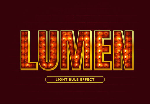 Star Light Bulb Text Effect