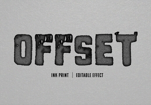 Ink Print Text Effect