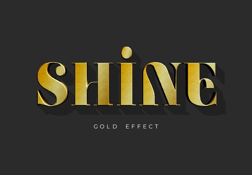 Luxury Gold Metallic Text Effect