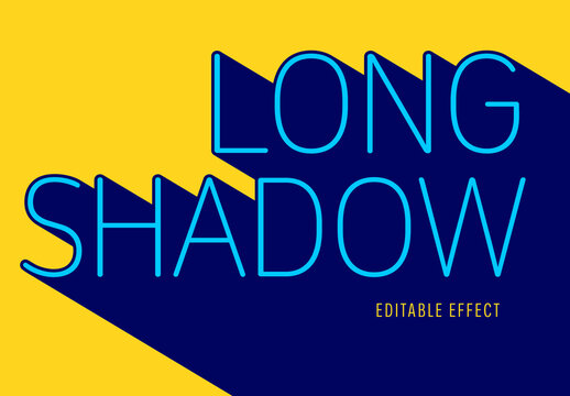 Minimal Long Shadow Text Effect