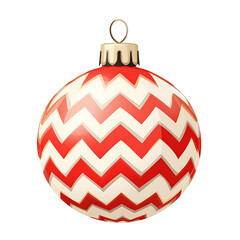 Obraz premium Elegant Ornamental Christmas Chevron Ball Icon